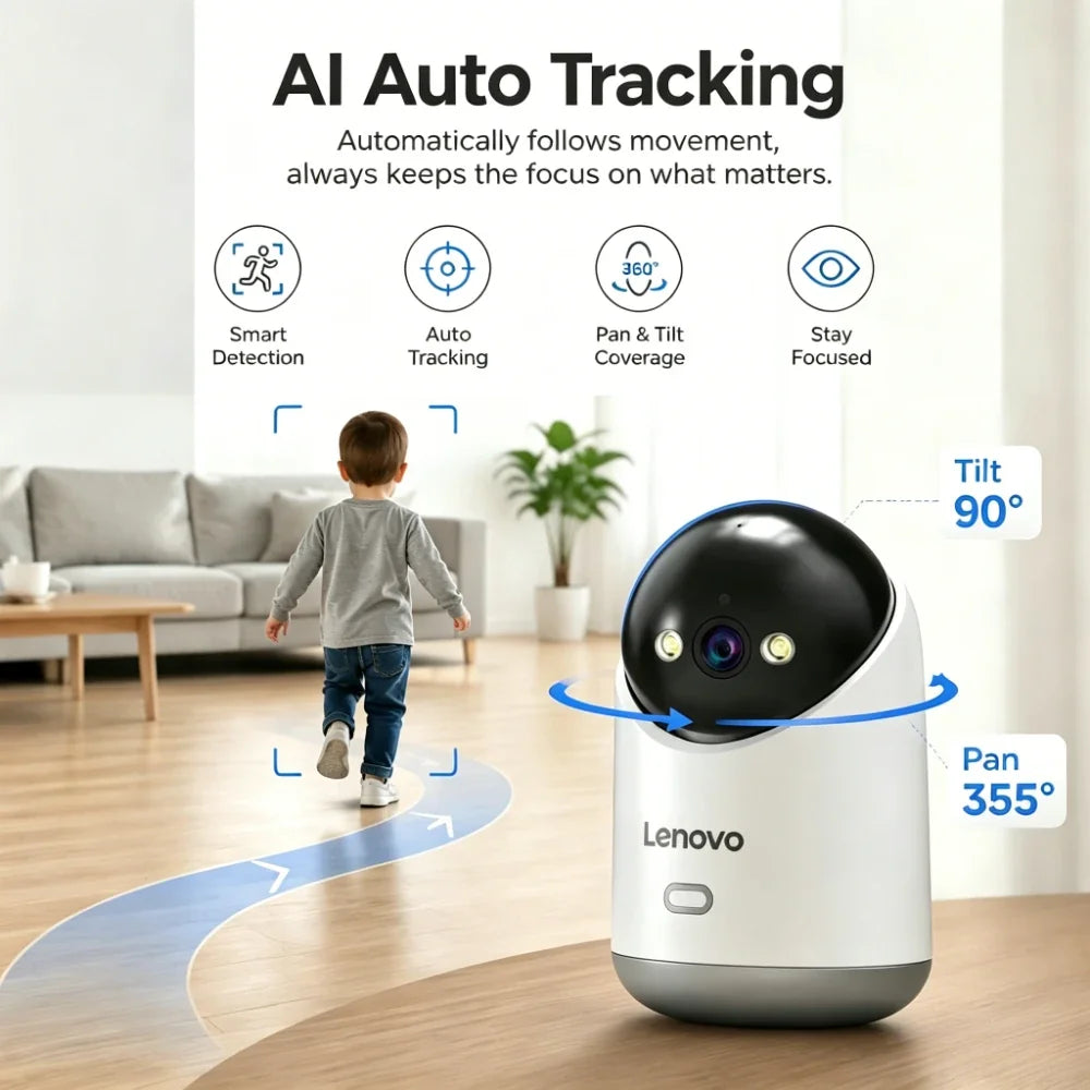 Caméra De Sécurité Intelligente WiFi 5MP Avec Vision Nocturne