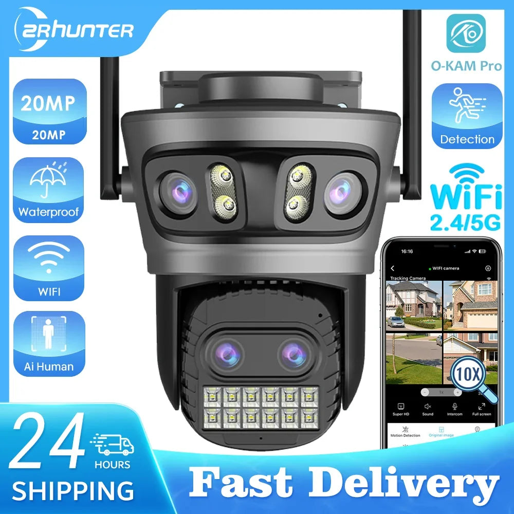 Caméra De Surveillance Extérieure PTZ Wi-Fi 10X