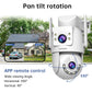 Caméra De Surveillance Extérieure WiFi Double Objectif 4K PTZ